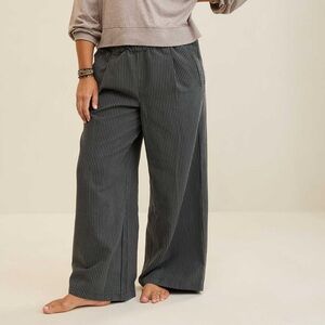 Aerie Slate Wide-Leg Pants